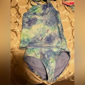 Athleta Girls Tankini set size M 8-10